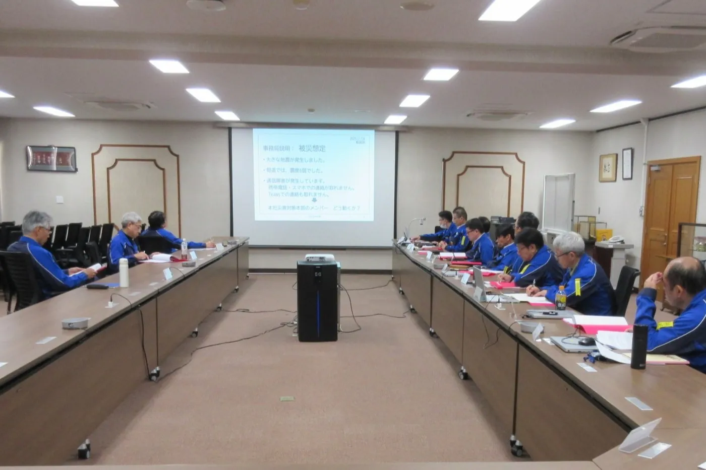 写真：BCP対応訓練
