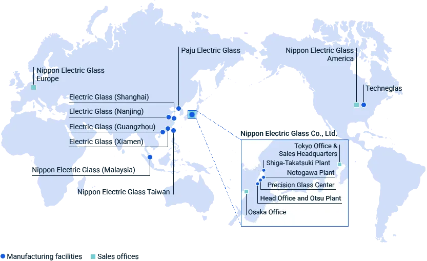 figure of manufacturing facilities and sales  offices