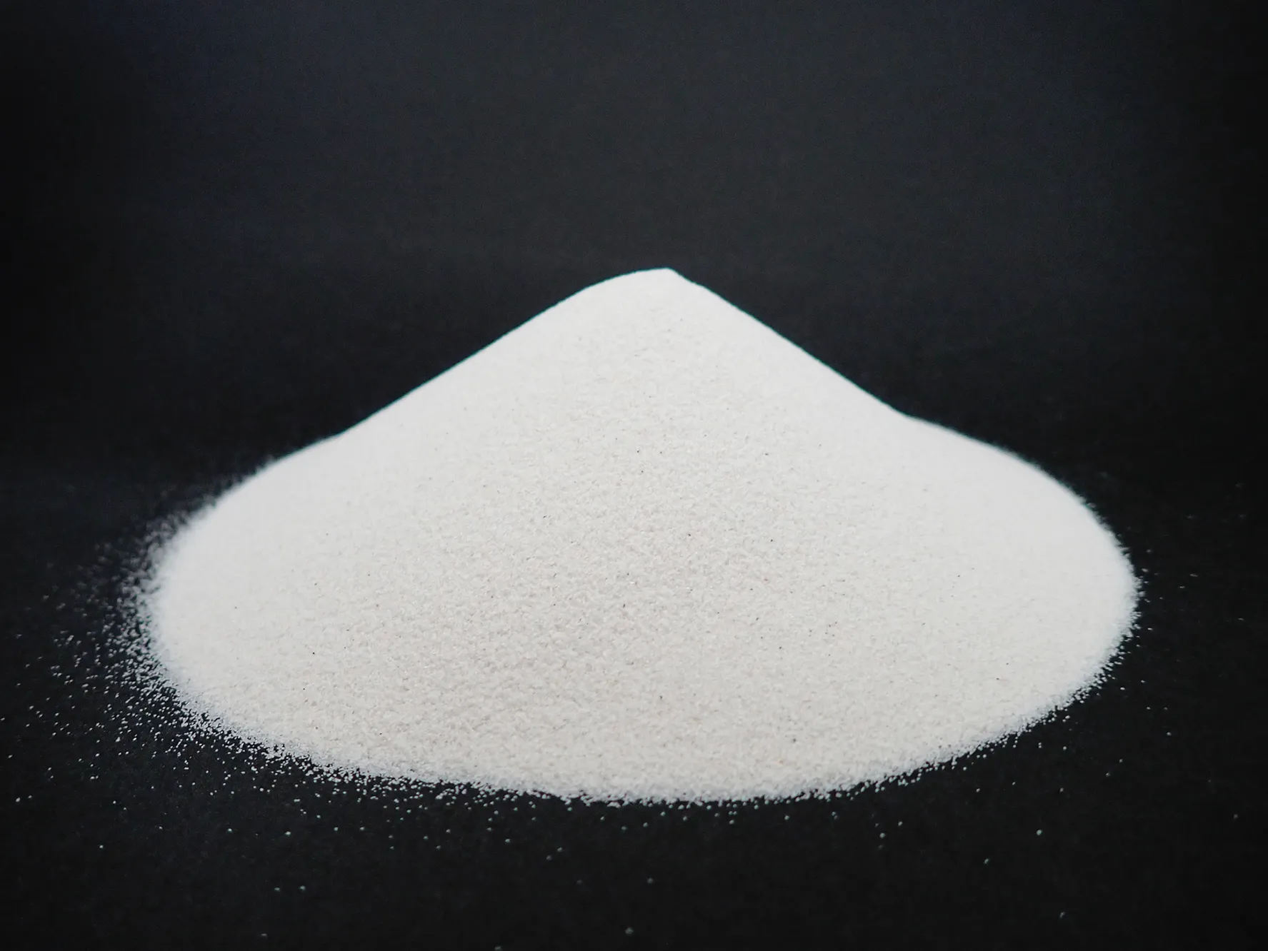 One of the raw materials: silica sand (SiO₂)