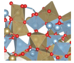 Glass structure of a new composition